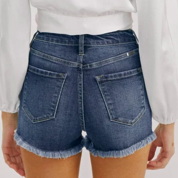 New KanCan High Rise Shorts Button - Picture 4 of 7